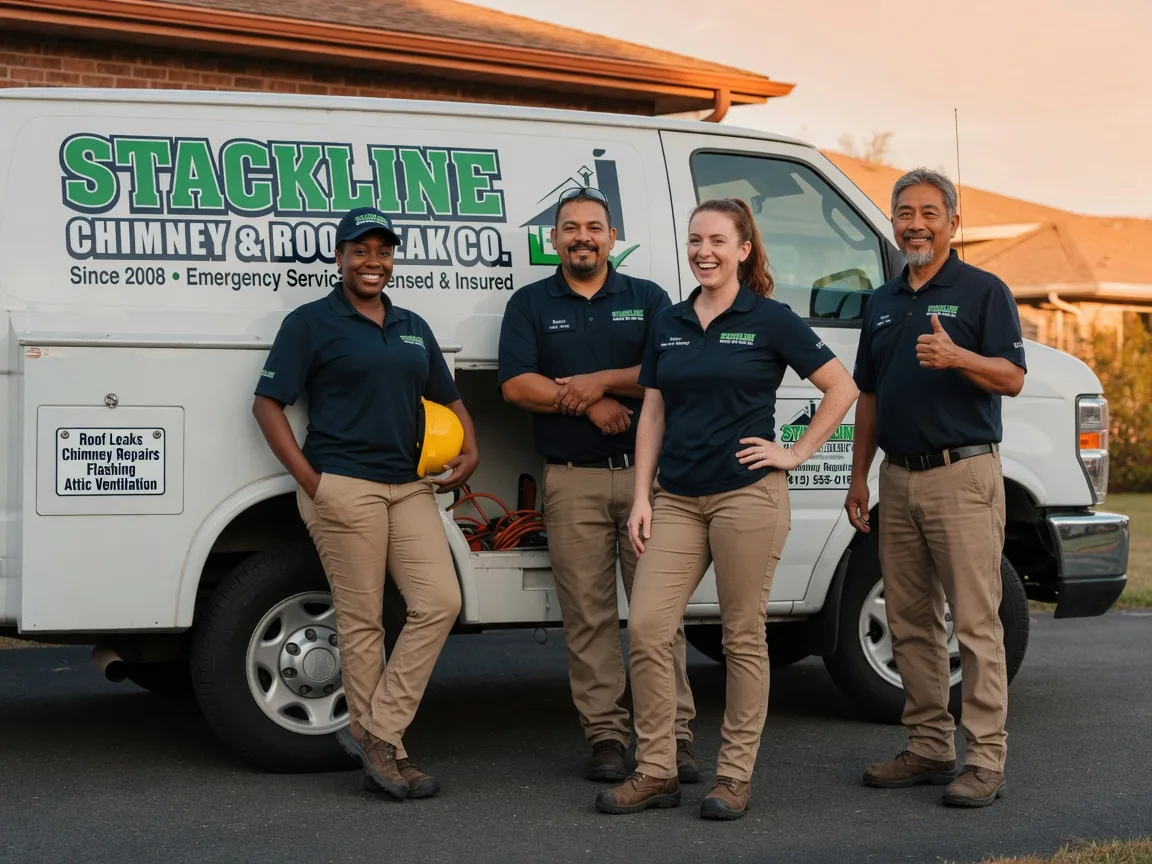 Chimney flashing repair company in Danciger, TX